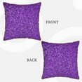 thumbnail image 3 of Kll Glitter Purple Decorative Throw Pillow Covers Velvet Soft For Couch Sofa Bedroom Living Room Outdoor -20"X20", 3 of 8