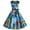 Blue, variant on BLTIBY Women's Vintage Christmas Dress Printed Xmas 1950s Rockabilly Swing Dresses Sleeveless Round Neck Lace Cocktail Prom Party Dress Outfits with Belt Blue XXL