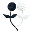 thumbnail image 3 of 2 uds broche de flor rosa alfileres broches de flores grandes para mujer regalo de joyería de ropa, 3 of 9