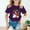 Purple, variant on T Shirts for Girls Short Sleeve Kids Cartoon Graphics Cotton Tee Round Neck Summer Tops Black,9-10 Years