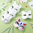 thumbnail image 2 of Miangastore 7pcs Blank Paper Masks Cat Masks Unpainted Masks Crafting Masks Animal Masks Masquerade Party Masks, 2 of 8