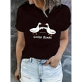 thumbnail image 1 of Camiseta De Mujer Verano Activewear Camiseta Básica Para Senderismo Deportes VacacionesCreative Goose Punch Pattern Printed Women'S Trendy Round Neck Short Sleeve, Simple Casual Sports T-Shirt, Comf, 1 of 5
