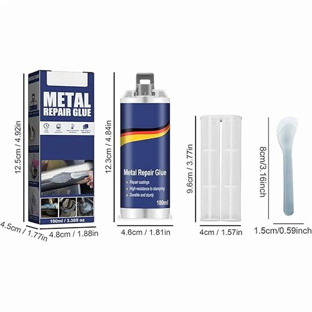 Super Diamond Mud Seal Metal Repair Glue, AB Metal Repair Glue Set, Weld Waterproof Epoxy Casting Adhesive, AB Super Adhesive