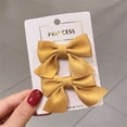 thumbnail image 1 of WREESH Fresh Floral Bow Hairpin Children's Clip Set Cute Bangs Clip Side Clip Hairpin, 1 of 3