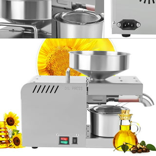 CGOLDENWALL Oil Press Machine Automatic Oil Extractor with Dual Temperature  Control Cold/Hot Oil Expeller for Commercial Home Use, Stainless Steel for