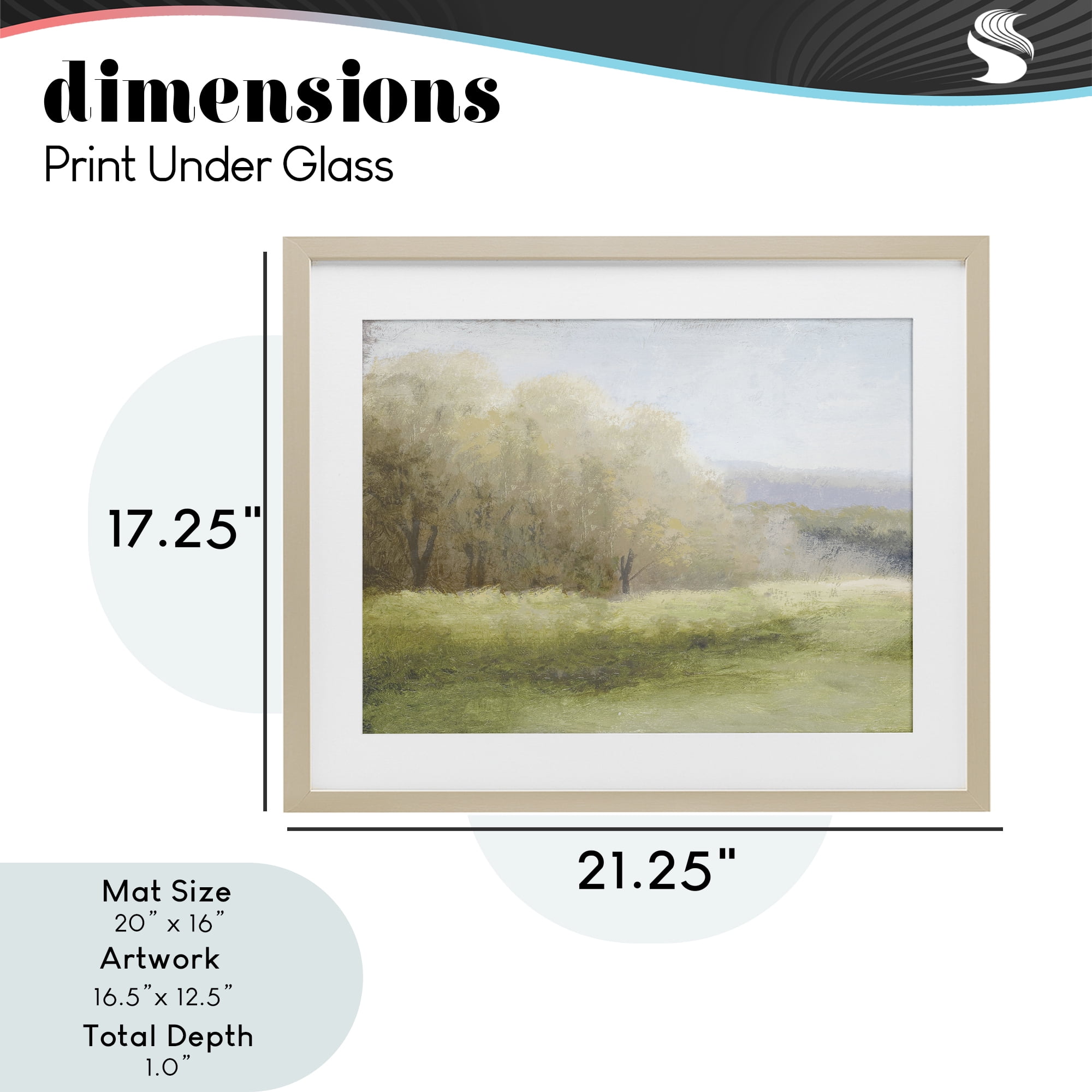 Stupell Industries Within a Familiar Place Landscape Birch Framed Print Under Glass, design by Michael Marcon