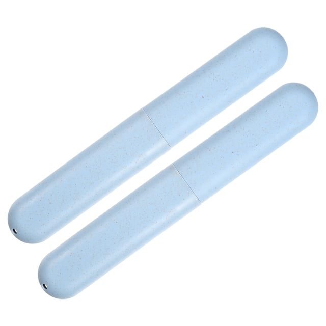 2uds Soportes Estuche para Cepillos de Dientes Unique Bargains Azul 20,5x3,1x2,1cm