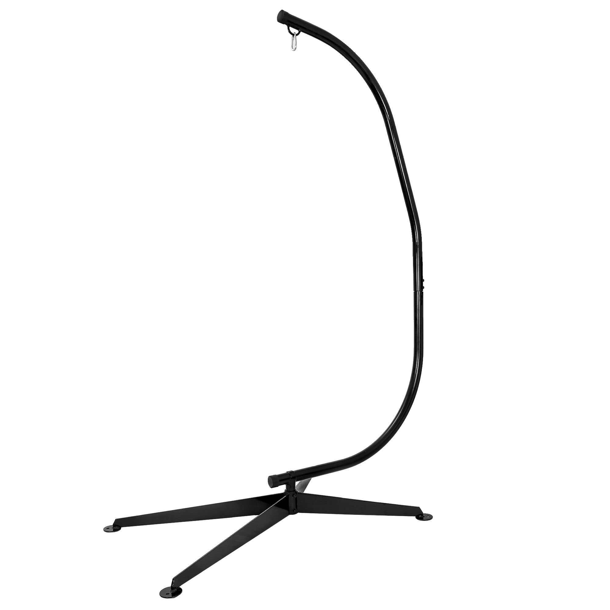 HomGarden Heavy-Duty Steel Hammock Chair Stand, Outdoor Hanging C Stand, 360  Degree Rotation, 330lbs Capacity, Black