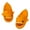 Orange, variant on Unisex Shark Slides Non-Slip Novelty Open Toe Sandals Cute Beach Slippers Indoor and Outdoor
