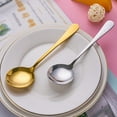 thumbnail image 3 of 7-inch Stainless Steel Spoon, Shiny Polish Tea Spoons Silverware, Modern Design Tea Spoon Small Dessert Spoon Teaspoon Sturdy Easy to Clean Dishwasher Safe, 3 of 10