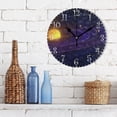 thumbnail image 3 of 10" Artistic Round Wall Decorative Desk Clock Wall Clock Home Decor the Solar System, 3 of 7