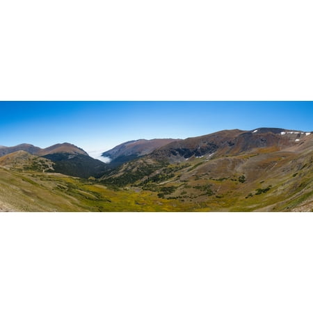 View of landscape from Alpine Visitor Center Trail Ridge Road Estes Park Rocky Mountain National Park Colorado USA Poster Print by Panoramic