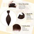 thumbnail image 3 of MY-LADY 10''-24'' 5 Clips in Human Hair Extensions Thick Real Natural Hair Pieces 100% Full Head Remy Hair 22inch #04 Medium Brown(Heavy), 3 of 8