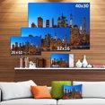 thumbnail image 3 of Night New York City Panorama - Impression sur Toile Extra Large, 3 of 4