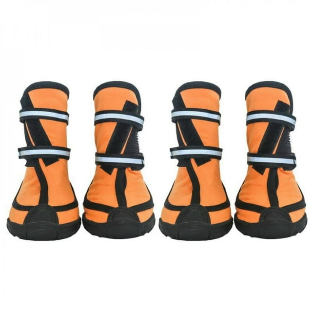 Pet Waterproof Rain Shoes for Medium Large Dogs Multi Colors Optional Dog Rain Boots Red XL
