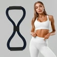 thumbnail image 4 of Unique Bargains 1 Pc Durable 8-Shaped Yoga Stretch Band for Stretching 13.78"x5.51" Blue Black, 4 of 4