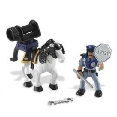 Imaginext Mounted Police Officer 7 Piece Set with Horse by Fisher-Price