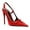 Red, variant on Women Pointy Toe Cutout Slingback strap Buckle Pumps Bows Stiletto High Heels Studded Sandals Sexy Party Club Shoes Size 10 Purple