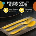 thumbnail image 5 of Exquisite Heavy Weight Disposable Plastic Yellow Knives - 100 Count, 5 of 9