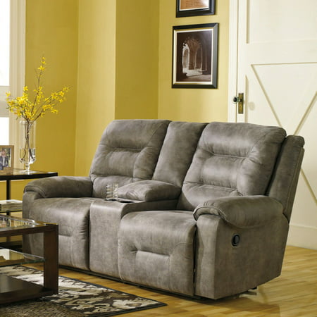 Signature Design by Ashley Rotation Double Reclining Power Loveseat with