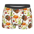 thumbnail image 5 of Uemuo Thanksgiving Turkey Pattern Men's Boxer Briefs,Trunk Anti-Chafing,Comfortable, Durable, and Stylish Underwear-X-Large, 5 of 9