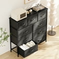 thumbnail image 5 of 6 Drawer Fabric Dresser for Bedroom, Chest of DrawerOrganizer Storage Cabinet for Closet, Entryway, Black, 5 of 16
