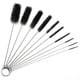 thumbnail image 5 of Juego de cepillos de paja tubo de nailon gafas teclados cepillo de limpieza negro 10 Uds., 5 of 8