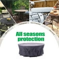 thumbnail image 4 of F&J Outdoors Premium Luxury Waterproof Outdoor Patio Round Table Cover - 130"Dia x 35"H, 4 of 8