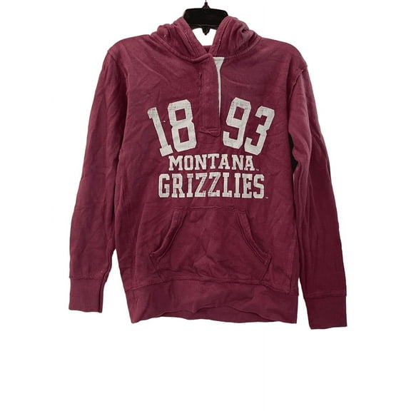 Colosseum Athletics Montana Grizzlies Pullover Hoodie Jacket, Maroon, Small
