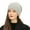 Light Grey, variant on Opolski Women Winter Hat Slounchy Solid Color High Elasticity Ear Protection Knitted Warm Decorative Anti-shrink Casual Women Beanie for Holiday Light Grey