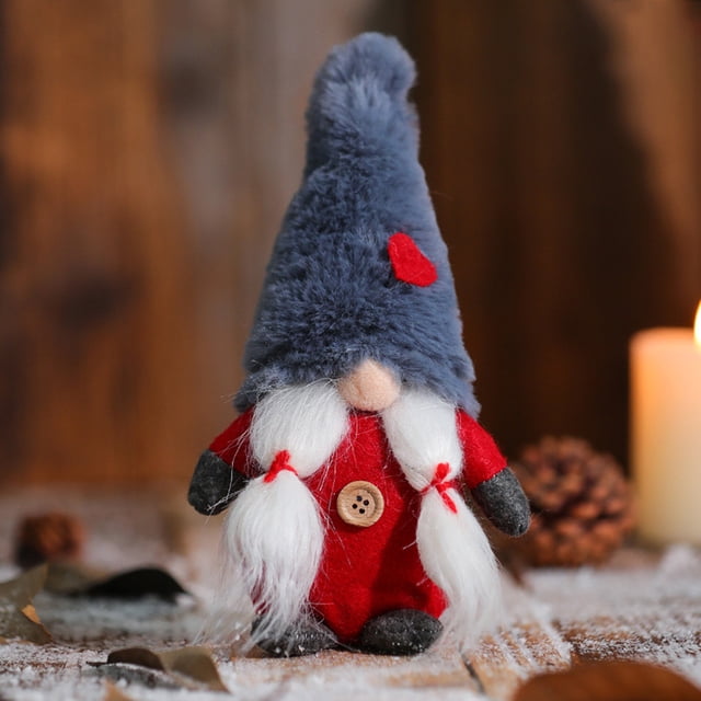 Muñecas Sin Rostro Bosque De Navidad Anciano Muñeca De Amor Encantadora Decoración Duradera De Vacaciones Para Estantería De Escritorio Junto A La Cama matsuzay HA039487-01