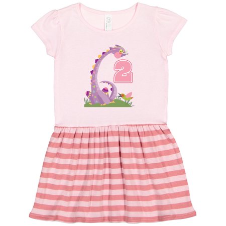 

Inktastic 2nd Birthday Dragon 2 Year Old Girl Gift Toddler Girl Dress
