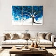 thumbnail image 2 of Elephant Stock Coral Reef Tree Wall Art - Horizontal Multi Panel Canvas - Living Room Wall Decor - Floral And Botanical Multi Panel - White And Turquoise Decor By Ashvin Harrison - 74" x 48", 2 of 8