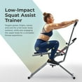thumbnail image 4 of Sunny Health & Fitness Row-N-Ride Pro-Smart Squat Assist Trainer Full Body Fitness Machine, Easy Setup Rower, Glute & Leg Cardio Workout, Included SunnyFit App Connection - SF-A023053, 4 of 6