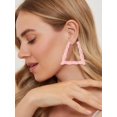 thumbnail image 3 of ORUYROP Boucles d'Oreilles en Bambou en Forme de U pour Femmes Boucles d'Oreilles en Résine Acrylique Colorées Grandes Boucles d'Oreilles Exagérées Bijoux en Bambou, 3 of 7