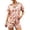 F-Pink, variant on LIIPEE Womens Halloween Pajama Set 2 Piece Ladies Short Sleeve Flat Collar Button Up Shirts And Shorts Pajamas Casual Breathable Cozy Sleepwear,XL