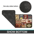 thumbnail image 3 of 2 Pieces Coffee Kitchen Rugs Set Farmhouse Decor Kitchen Mat, Water Absorb Microfiber Kitchen Rug Coffee Decorations for Kitchen, 17"x47"+17"x23", 3 of 5