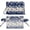 Blue Butterfly Tie-dye, variant on COEQINE Car Window Shade for Side Window, Car Interior Curtain for Privacy Blackout, UV Rays Protection Sun Shade Blocker for SUV Van Truck Sedans, Dark Blue Floral