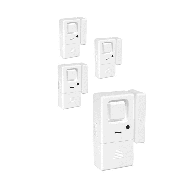 Door Window Alarms, Adjustable Volume, Chime/Alarm, Door Window Alarm Sensor for Home Security, Kids Safety 4 Pack