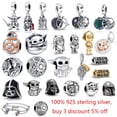 thumbnail image 2 of Disney Marvel Star Wars Collection DIY 100%925 Sterling Silver Bead Pendant for Pandora Original Bracelet Charm Women New Gao Jinjia LED, 2 of 2