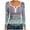 #0401-Mint Green, variant on Uootdi Women's Print Long Sleeve Shirts Button Down V Neck Ribbed Knit Henley T Shirts Gift Slim Fit Casual Basic Tops