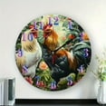 thumbnail image 2 of chickens rooster garden Wall Clock Wall hanging decor, Silent Mechanical Movement Great for Living Room, Kitchen, Dorm Decoration and Daily Practical Gift, 2 of 6