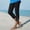 Black, variant on Drovellove Women's Plus Size Casual Lace Capri Pants – Soft, Comfortable Slim Fit Cropped Pants for Home or Daily Wear