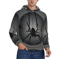 thumbnail image 2 of Fotbe Men's Hoodie with Black Spiders Pattern - Kangaroo Pocket Pullover Hooded Sweatshirt, Perfect for Daily Wear, Travel, and Home-XX-Large, 2 of 7
