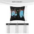 thumbnail image 4 of ZICANCN Funny Monster Cute Shush Decorative Throw Pillow Covers, Bed Couch Sofa Decorative Knit Pillow Covers for Living Room Farmhouse, 24"x24", 4 of 8