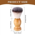 thumbnail image 2 of 7 Piezas Brocha Afeitar para Hombres con Manejar Madera, Herramientas SalóN, Hecha una Mano, Brochas Cepillo el Cabello, 2 of 5