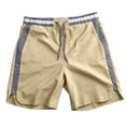 thumbnail image 4 of Guluxicc Men's Cotton Shorts with Pockets Elastic Waist Drawstring Summer Everyday Casual Shorts for Outdoor Vacation, 4 of 5
