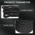 thumbnail image 6 of O'force Exercise Training Battle Rope for Home Gym with Anchor Strap Kit Black 29.5 Ft, 6 of 8
