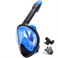 thumbnail image 5 of Full Face Snorkel Mask With Camera Mount, 180 Degree Panoramic View Anti-Leak Snorkeling Swimming Diving Goggle For Adults, 5 of 5