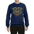 thumbnail image 2 of Wild Bobby, Biker Til I Die Live to Ride Motorcycle Cars and Trucks Unisex Crewneck Graphic Sweatshirt, Navy, Medium, 2 of 3